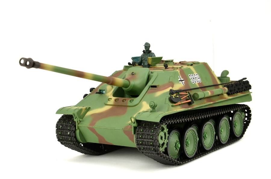 Rc Tank Jagdpanther Heng Long 1:16 S Kouřem A Zvukem A Kovovou Převodovkou -2,4ghz