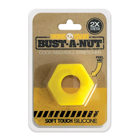 Bust A Nut Cock Ring - Yellow