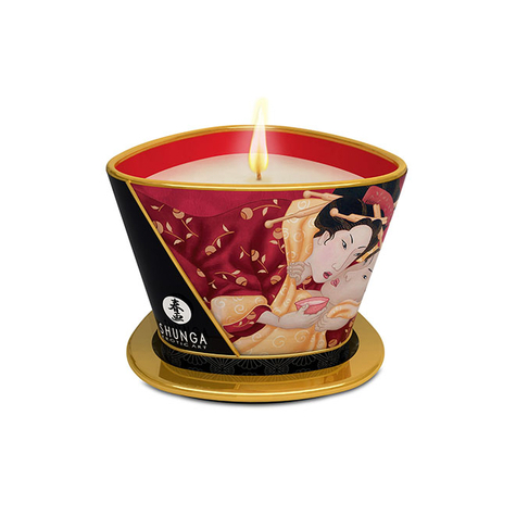 Massage Candles : Shunga Candle Strawberry 170 Ml