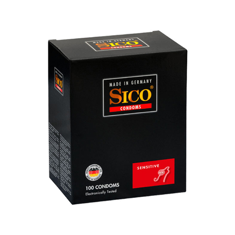 Kondomy Sico Sensitive - 100 Kondomů