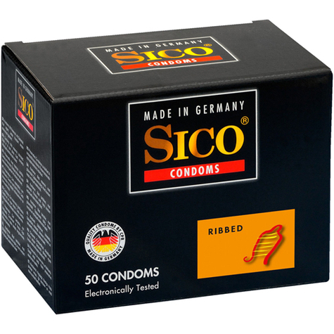 Sico Ribbed - 50 Kondomů