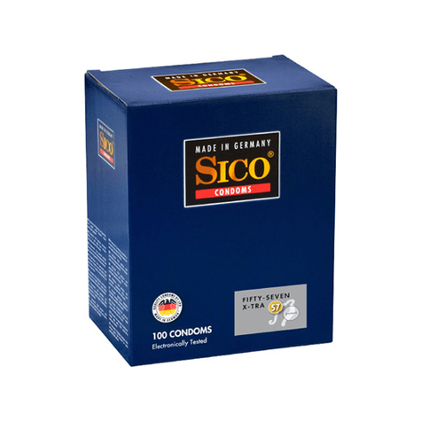 Kondomy Sico X-Tra - 100 Kondomů
