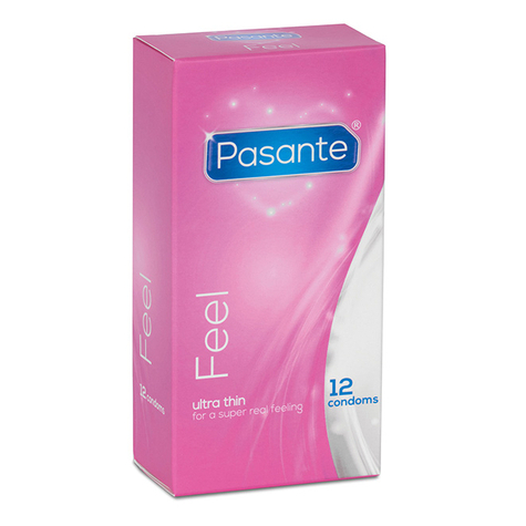 Kondomy Pasante Feel - 12 Kondomů