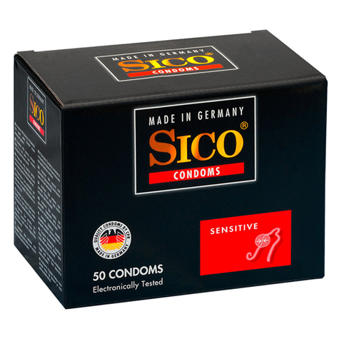 Sico Sensitive Condooms - 50 Tyčinek