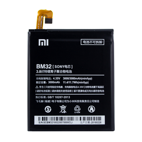 Xiaomi - Lithium-Iontová Baterie - Bm32 - Xiaomi Mi 4 - 3000mah