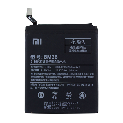 Xiaomi - Lithium-Iontová Baterie - Bm36 - Xiaomi Mi 5s - 3100mah