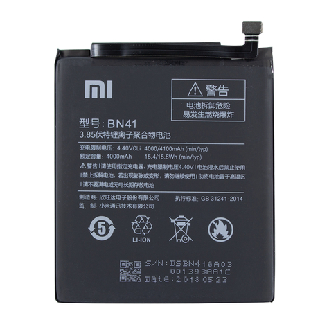 Xiaomi - Lithium-Iontová Baterie - Bn41 - Xiaomi Redmi Note 4 - 4000mah