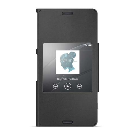 Sony - Scr26 - Kryt Style Cover- S-View Case - Xperia Z3 Compact - Černý