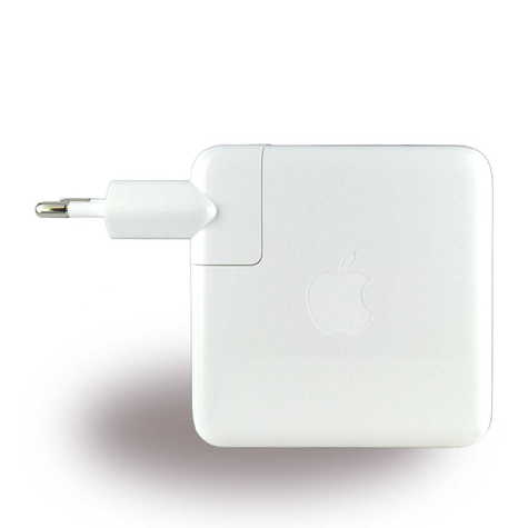 Apple - Mnf82z/A - 87w Nabíjecí Adaptér Usb Typu C - 15palcový Macbook Pro - Bílý