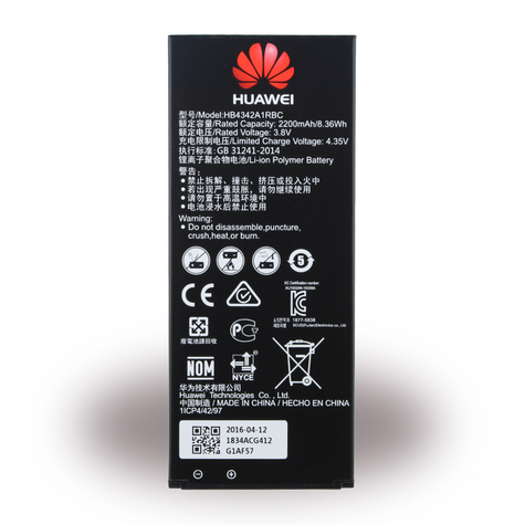 Huawei - Hb4342a1rbc - Lithium-Iontová Polymerová Baterie - Ascend Y6, Honor 4a - 2200mah