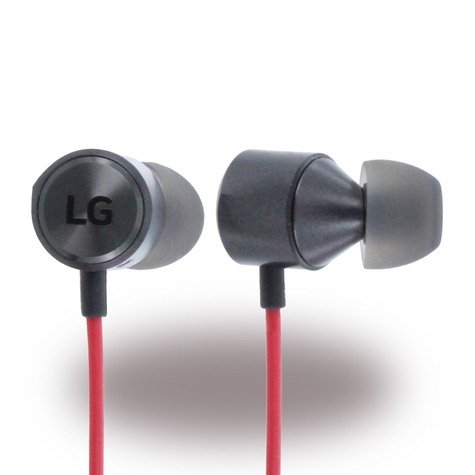 Lg - Hss-F630 / Le630 Quadbeat 3 - Stereofonní Sluchátka Do Uší - 3,5mm Konektor - Červená/Černá