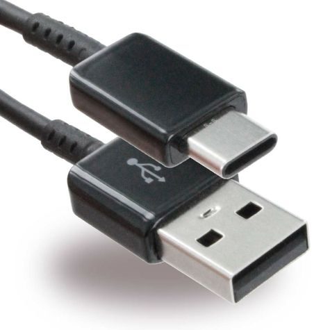 Samsung - Nabíjecí Kabel / Datový Kabel - Usb Na Usb Typu C - 1,5 M - Černý