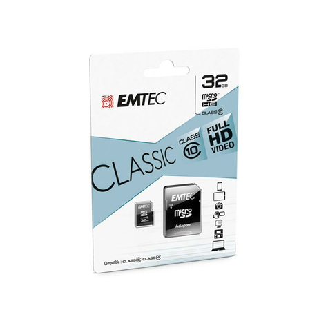 Microsdhc 32gb Emtec + Adaptér Cl10 Classic Blister