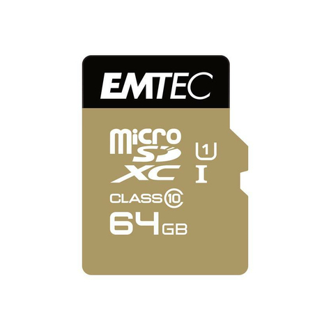 Microsdxc 64gb Emtec + Adaptér Cl10 Gold+ Uhs-I 85mb/S Blistr