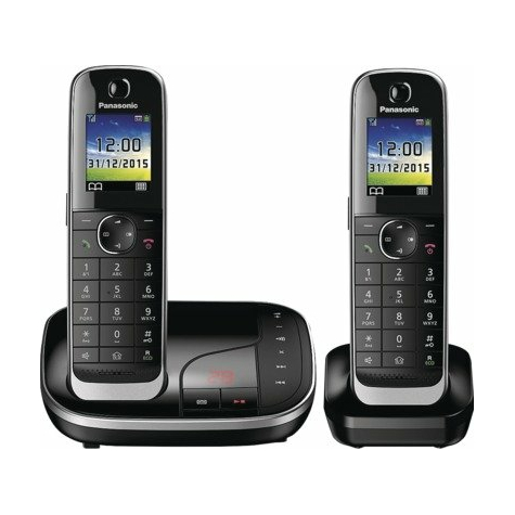 Bezdrátový Telefon Panasonic Kx-Tgj322gb Duo Dect Se Záznamníkem, Černý