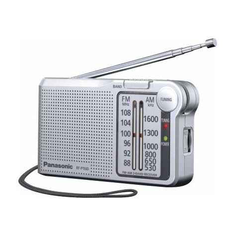 Přenosné Rádio Panasonic Rf-P150deg9-S Stříbrné Barvy