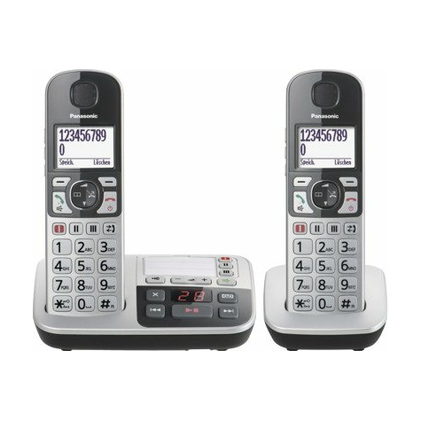 Panasonic Kx-Tge522gs Bezdrátový Telefon Dect, Stříbrno-Černý