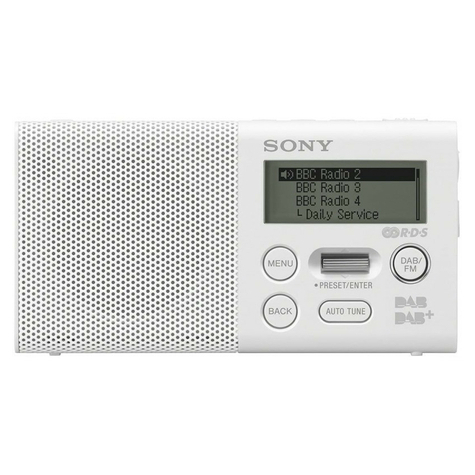 Rádio Sony Xdr-P1dbp Dab+, Bílé