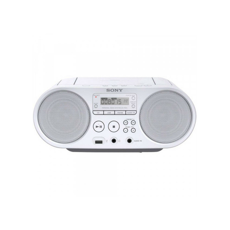 Boombox Cd/Rádio Přehrávač Sony Zs-Ps50w, Bílý
