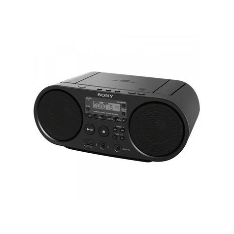 Boombox Cd/Rádio Přehrávač Sony Zs-Ps55b, Dab+, Černý