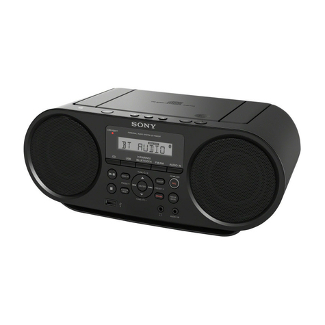 Boombox Cd/Rádio Přehrávač Sony Zs-Rs60bt, Černý