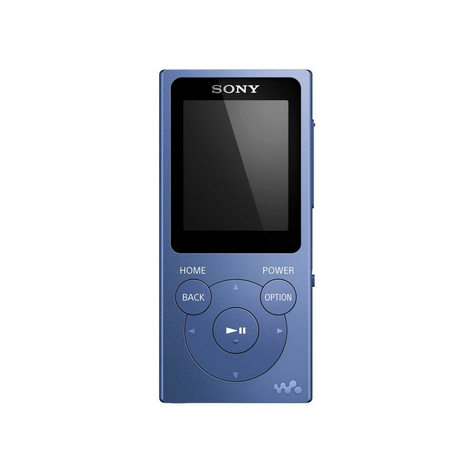 Sony Nw-E394 Walkman 8 Gb, Modrý