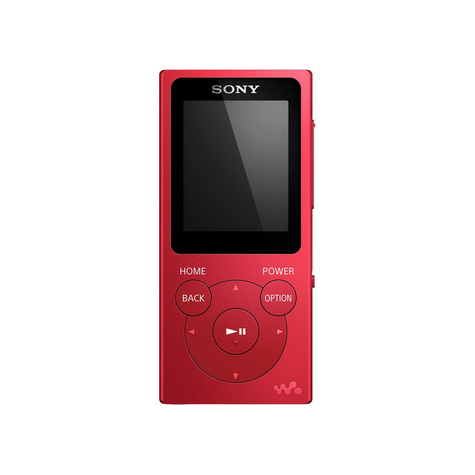 Sony Nw-E394 Walkman 8 Gb, Červený
