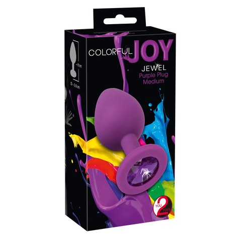 Barevné Joy Jewel Purple Plug