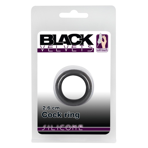 Černý Sametový Kroužek Na Penis 2,6 Cm