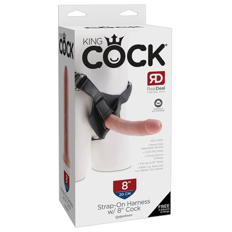 King Cock Strap-On 8inch