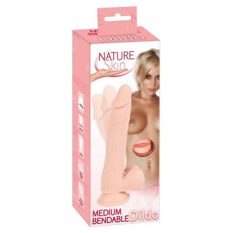 Střední Dildo Nature Skin 24 Cm