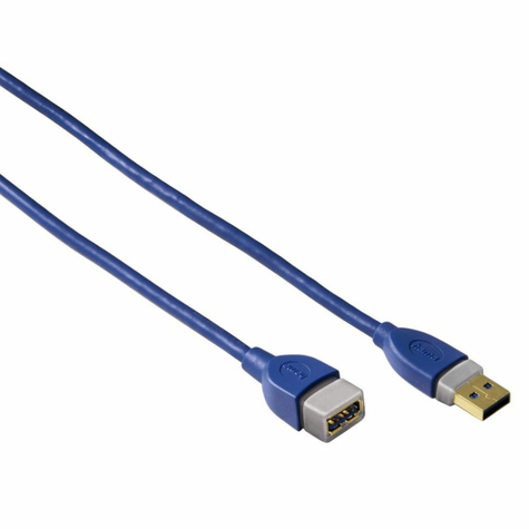 Hama Usb 3.0 Kabel 1,8 M Type-A St./Bu. Modrý