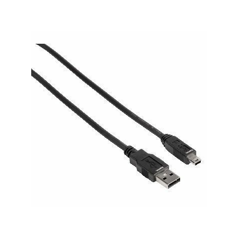 Hama Usb 2.0 Cable 1.8m Type-A To Mini-B St./St. Black