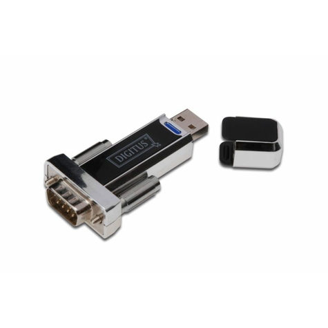 Digitus Usb 1.1 Adapter Usb-A To Serial St./St. Black