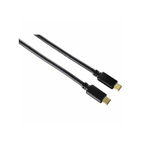 Hama Usb 2.0 Cable 0.75m Type-C St./St. Black