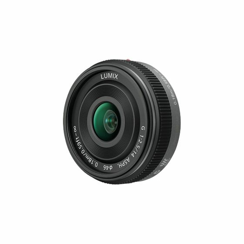 Širokoúhlý Objektiv Panasonic Lumix G 14mm F/2.5 Pancake Lens Černý (H-H014ae)