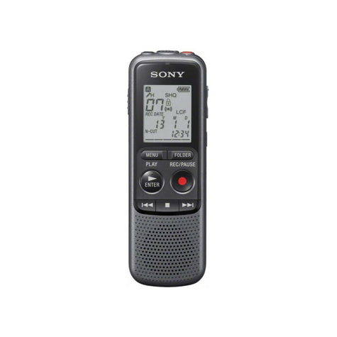 Sony Icd-Px240 4gb Digitální Monofonní Diktafon Šedý