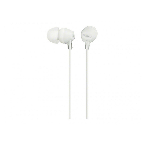 Sluchátka Do Uší Sony Mdr-Ex15lpw - Bílá