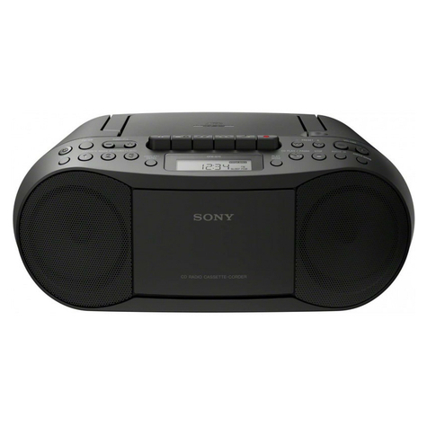 Sony Cfd-S70b Boombox Cd Kazetové Rádio Černý 
