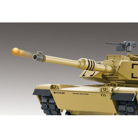 Rc Tank M1a2 Abrams 1:16 Heng Long - Kouř A Zvuk + Kovová Převodovka A 2,4ghz