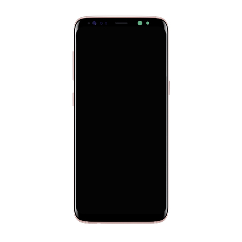 Samsung G950f Galaxy S8 - Originální Náhradní Díl - Lcd Displej / Dotykové Sklo S Rámečkem - Růžový
