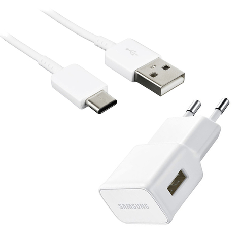 Samsung Epta50ewe Fast Charger + Usb Cable To Usb Type C Cable White