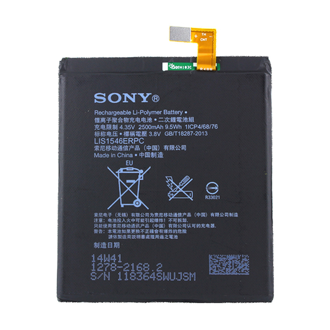 Sony - Lis1546erpc - Xperia C3, C3 Dual, T3 Lte - 2500mah - Li-Polymerová Baterie