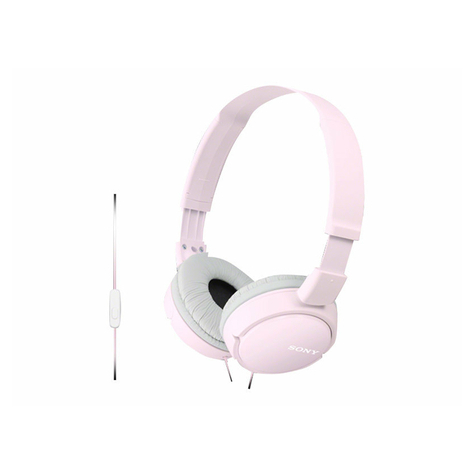 Základní Lifestylová Sluchátka Sony Mdr-Zx110p, Růžová