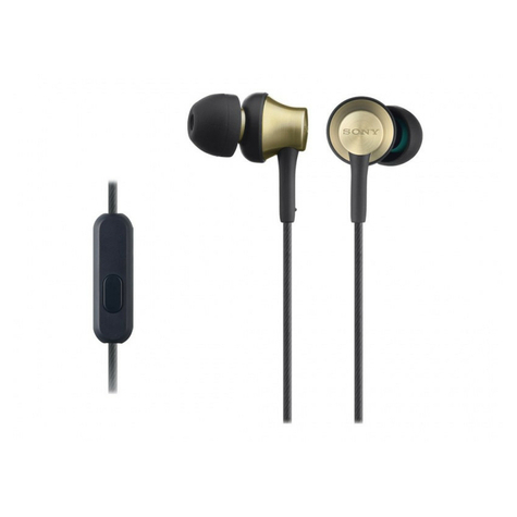 Sluchátka Do Uší Sony Mdr-Ex650apt, Zlatá