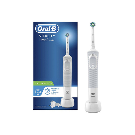 Elektrický Zubní Kartáček Oral-B Vitality 100 Crossaction Bílý