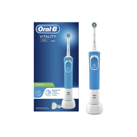 Elektrický Zubní Kartáček Oral-B Vitality 100 Crossaction Modrý