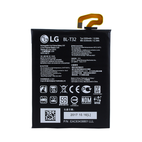 Lg Electronics - Bl-T32 - Li-Ion Baterie - Lg G6/G6+/H870/H871/H872 - 3300mah