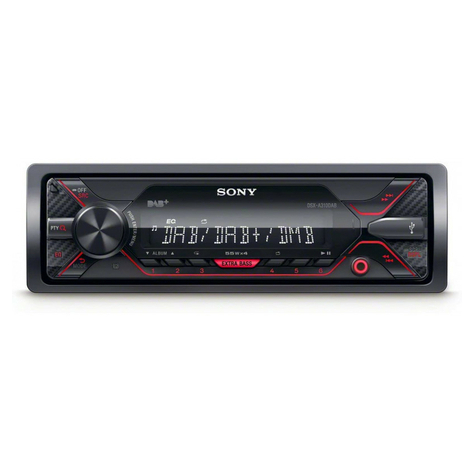 Multimediální Tuner Sony Dsx-A310dab/Aux/Usb/Ipod/Dab+ (Červený)