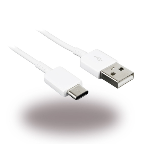 Samsung Epdr140awe Charger Cable / Data Cable Usb To Usb Type C 0,8m White